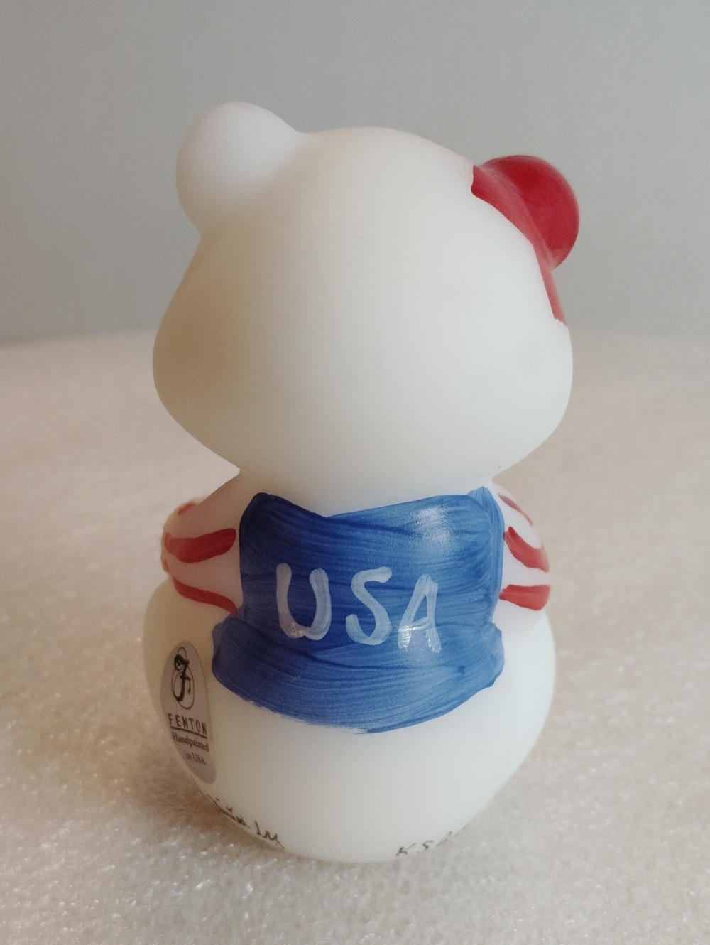Vintage 2001 Fenton Stars & Stripes Bear - Picture 5 of 9